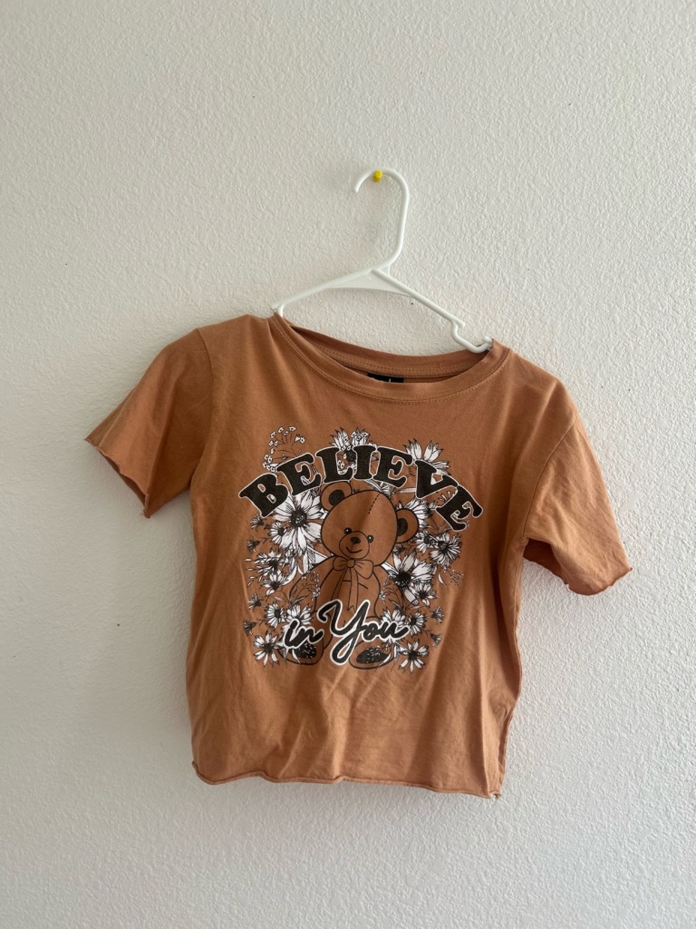 Kids' Believe in You Teddy Graphic Tee - Brown